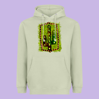Cactus Leopard Frame Heavyweight Hoodie Designed By Bettercallsaul