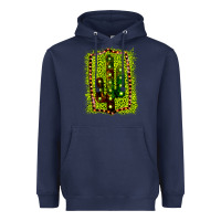 Navy Cactus Leopard Frame Heavyweight Hoodie - Bettercallsaul
