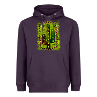 Plum Cactus Leopard Frame Heavyweight Hoodie - Bettercallsaul