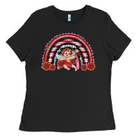 Black valentine's day cupid rainbow Ladies Tee - RanaPortraitStore