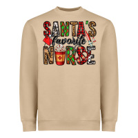 Mushroom santa's favorite nurse Heavyweight Sweatshirt - Jasminsmagicworld