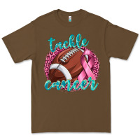 Cacao Tackle Cancer Football Premium Tee - texasbilliewilder