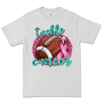 Dove Grey Tackle Cancer Football Premium Tee - texasbilliewilder