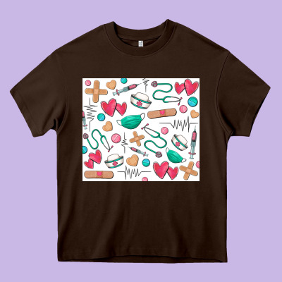 Nurse Heavy Core Tee Designed By Zillion Design Studio