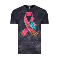 Cloud Black cancer ribbon and boxing gloves Vintage Tee - AdoDesignShop