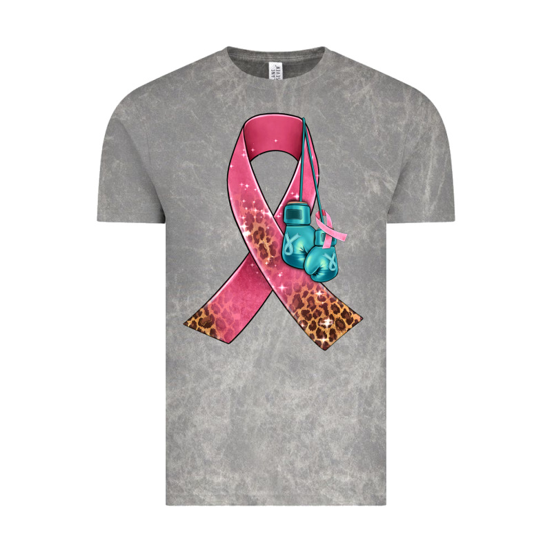 Cancer Ribbon And Boxing Gloves Vintage Tee by AdoDesignShop | Teevron