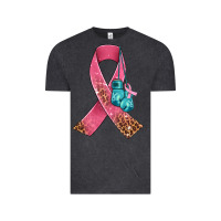 Vintage Black cancer ribbon and boxing gloves Vintage Tee - AdoDesignShop