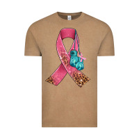 Vintage Coffee cancer ribbon and boxing gloves Vintage Tee - AdoDesignShop