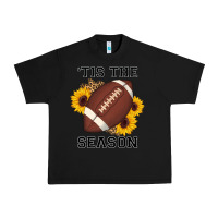 Black tis the season football sunflower Urban Heavy Tee - AdoDesignShop