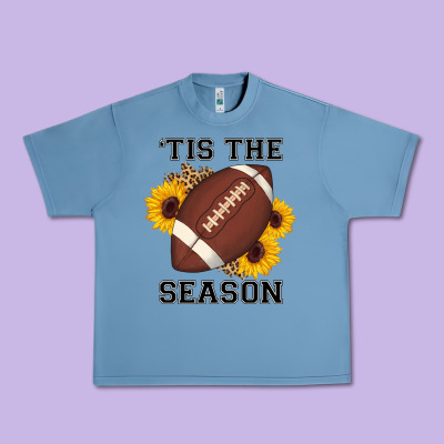Tis The Season Football Sunflower Urban Heavy Tee Designed By Adodesignshop