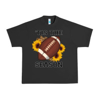 Pigment Black tis the season football sunflower Urban Heavy Tee - AdoDesignShop