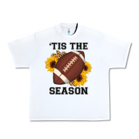 White tis the season football sunflower Urban Heavy Tee - AdoDesignShop