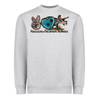 Peace Love Triceratops Horridus Heavyweight Sweatshirt | Teevron