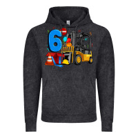 Vintage Black forklift birthday six Vintage Hoodie - Artiststas