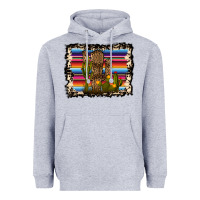 Heather Grey Serape Cactus Heavyweight Hoodie - Bettercallsaul