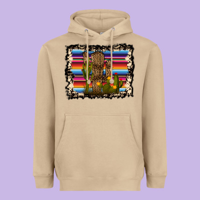 Serape Cactus Heavyweight Hoodie Designed By Bettercallsaul