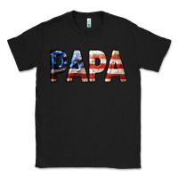 Black American Papa Classic Tee - LillyAllenDesigns