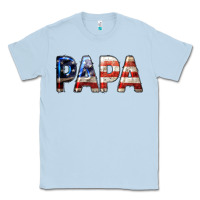 Dusty Blue American Papa Classic Tee - LillyAllenDesigns