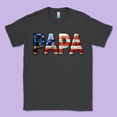 American Papa Classic Tee Designed By Lillyallendesigns