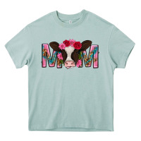 Arona mom with cow mothers day Heavy Core Tee - texasbilliewilder