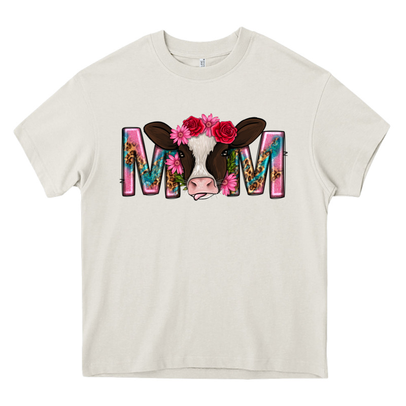 Mom With Cow Mothers Day Heavy Core Tee by texasbilliewilder | Teevron