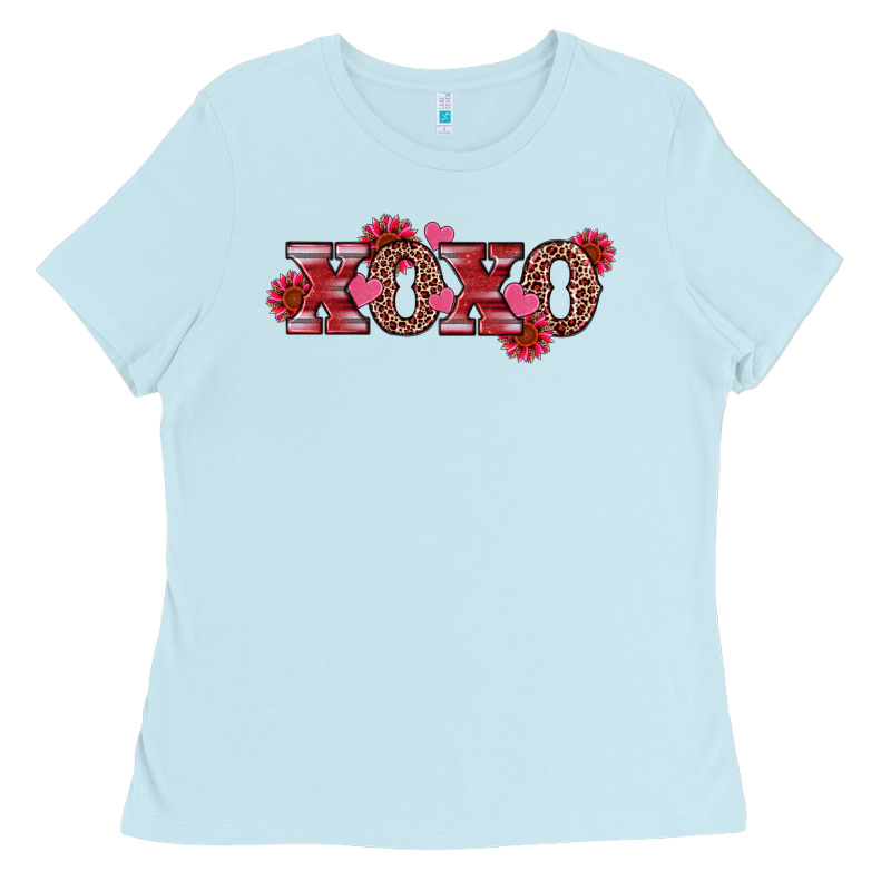 Valentine's Day Xoxo Sunflower Heart Ladies Tee by RanaPortraitStore | Teevron