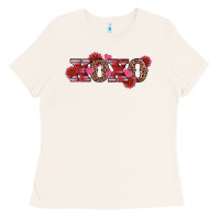 Bone valentine's day xoxo sunflower heart Ladies Tee - RanaPortraitStore