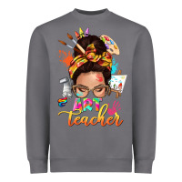Storm art teacher messy bun Heavyweight Sweatshirt - NancyCooperArtShop