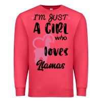 Cardinal Just A Girl Who Loves Llamas I Love Llamas Premium Sweatshirt - Bettercallsaul