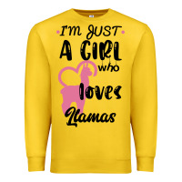 Lemon Just A Girl Who Loves Llamas I Love Llamas Premium Sweatshirt - Bettercallsaul