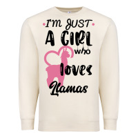 Sandshell Just A Girl Who Loves Llamas I Love Llamas Premium Sweatshirt - Bettercallsaul