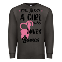 Smoke Just A Girl Who Loves Llamas I Love Llamas Premium Sweatshirt - Bettercallsaul