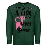 Sports Green Just A Girl Who Loves Llamas I Love Llamas Premium Sweatshirt - Bettercallsaul