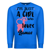 True Royal Just A Girl Who Loves Llamas I Love Llamas Premium Sweatshirt - Bettercallsaul