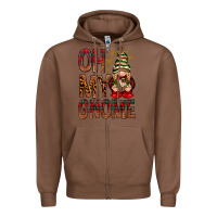 Chestnut Oh my gnome Zipper Hoodie - NancyCooperArtShop