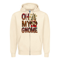 Sandshell Oh my gnome Zipper Hoodie - NancyCooperArtShop