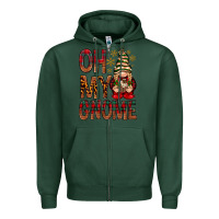 Sports Green Oh my gnome Zipper Hoodie - NancyCooperArtShop