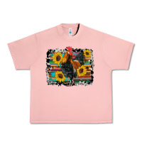 Salmon western rooster coop animals sunflowers cowhide serape wooden Urban Heavy Tee - Artiststas