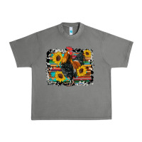 Tornado western rooster coop animals sunflowers cowhide serape wooden Urban Heavy Tee - Artiststas