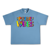 Pebble Blue prıde vıbes Urban Heavy Tee - AdoDesignShop