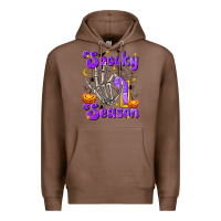 Chestnut Spooky Season On Premium Hoodie - texasbilliewilder