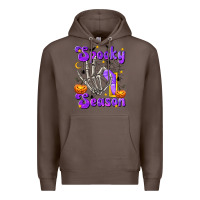 Coffee Spooky Season On Premium Hoodie - texasbilliewilder