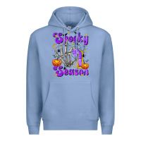Colony Blue Spooky Season On Premium Hoodie - texasbilliewilder