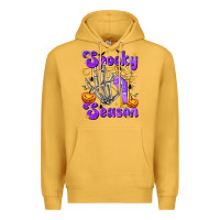 Mustard Spooky Season On Premium Hoodie - texasbilliewilder