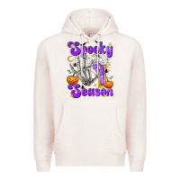 Pale Pink Spooky Season On Premium Hoodie - texasbilliewilder