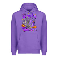 Purple Spooky Season On Premium Hoodie - texasbilliewilder