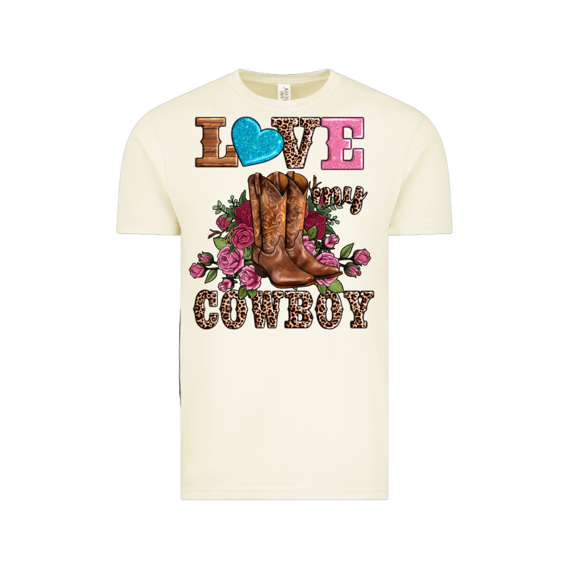 Valentines Day Love My Cowboy Vintage Tee by AdoDesignShop | Teevron