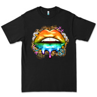 Black rainbow lips Premium Tee - Zillion Design Studio