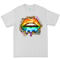 Dove Grey rainbow lips Premium Tee - Zillion Design Studio
