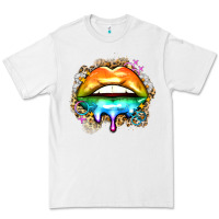 White rainbow lips Premium Tee - Zillion Design Studio